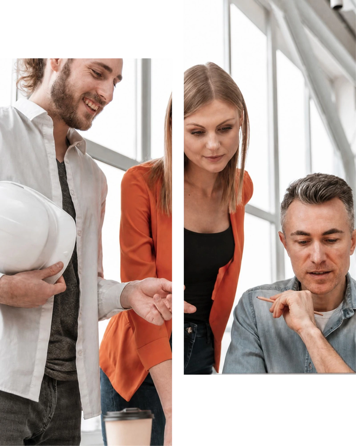 Three professionals representing the ACE Links Jobs community